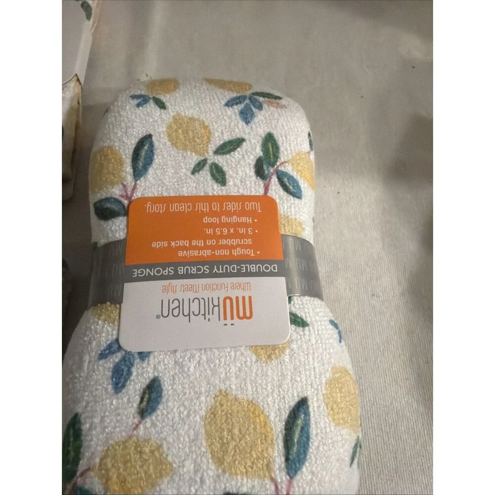 Vibe By  Mukitchen Apron Tea Towel & Dis Cloths Recycled Materials New Lemons